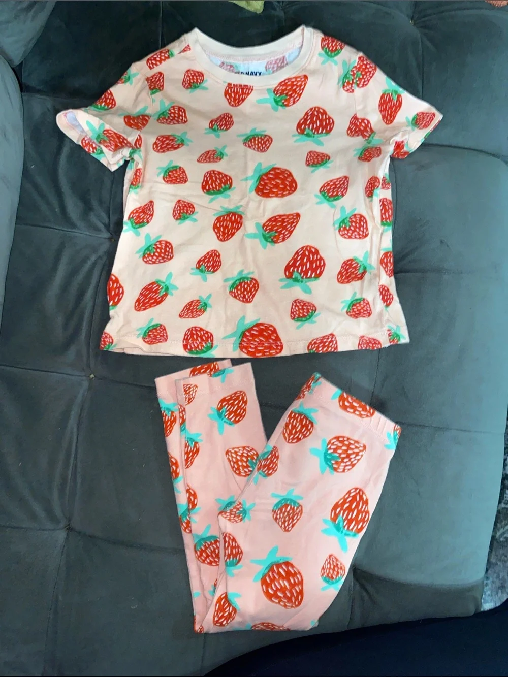 ⭐️ 3/$15 • Old Navy • 100% Cotton • Strawberry Print • Pajama Set